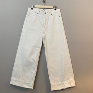Banana Republic cropped wide leg jeans